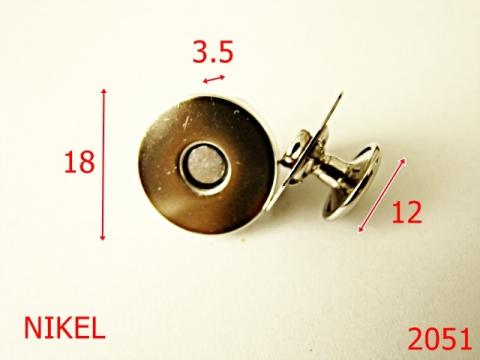 Magnet cu rivet 2051 de la Metalo Plast Niculae & Co S.n.c.