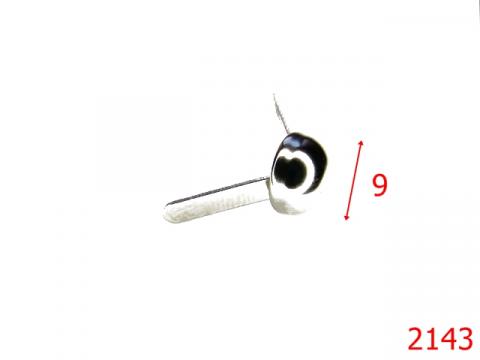 Bumb semisferic diam 9mm/otel/nikel 2143