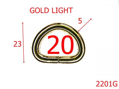 Inel D 20mm*5/otel/gold light 20 mm 5 gold 2201G