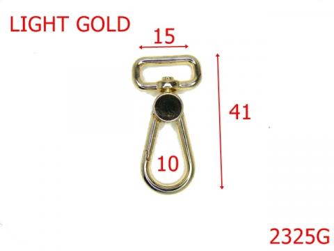 Carabina 15 mm zamac gold light 15 mm gold 2325G