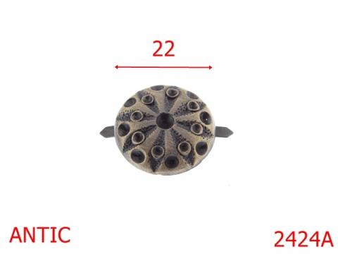 Ornament antic 22 mm antic AU44 2424A de la Metalo Plast Niculae & Co S.n.c.