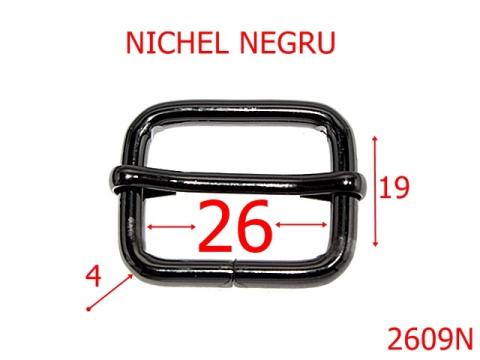 Catarama reglaj 26 mm 4 nichel negru 1B4 1C7 2609N de la Metalo Plast Niculae & Co S.n.c.