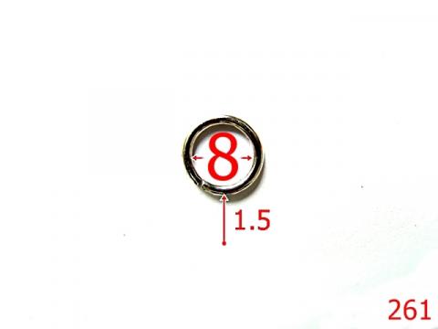 Inel O 8 mm 1.5 nichel F18 261