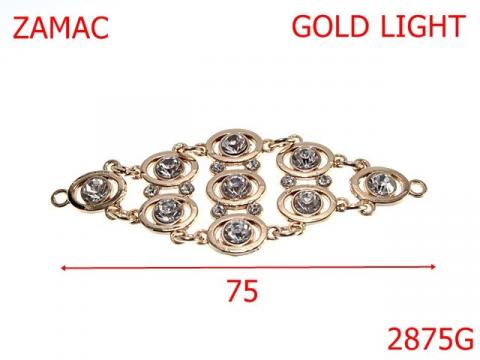 Ornament 75 mm gold light 15A6 2875G de la Metalo Plast Niculae & Co S.n.c.