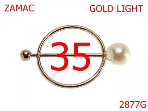 Ornament 35 mm gold light 15A6 2877G de la Metalo Plast Niculae & Co S.n.c.