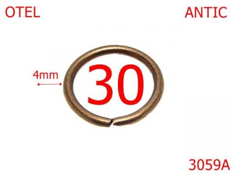 Inel rotund 30 mm 4 antic 4F3 3059A