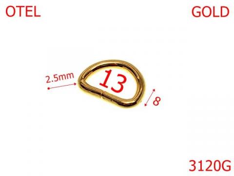 Inel D 13 mm gold light 3F5 3120G