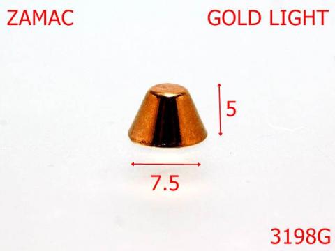 Piramida 7.5 mm gold light 9A3 3198G
