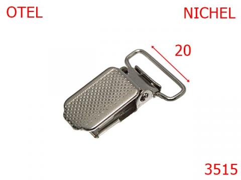 Clips bretele 20 mm nichel 11C 11C4 4K8/3J6 3515 de la Metalo Plast Niculae & Co S.n.c.