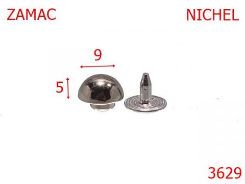 Bumb semisferic 9 mm nichel 10B25 3629 de la Metalo Plast Niculae & Co S.n.c.