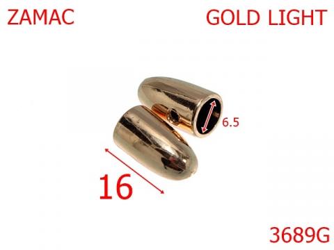 Capat snur 6.5 mm gold light AT41 3689G de la Metalo Plast Niculae & Co S.n.c.