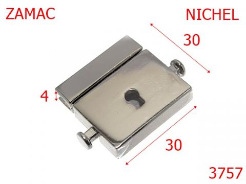 Inchizator servieta 30 mm nichel 13C14 3757 de la Metalo Plast Niculae & Co S.n.c.
