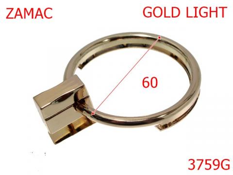 Inchizator poseta 60 mm gold light 14L17 3759G de la Metalo Plast Niculae & Co S.n.c.