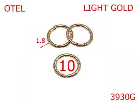 Inel rotund 10 mm 1.8 gold light 4G4 3930G de la Metalo Plast Niculae & Co S.n.c.
