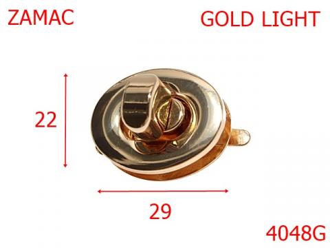 Inchizatoare 29x22 mm gold light 12K14, 4048G de la Metalo Plast Niculae & Co S.n.c.