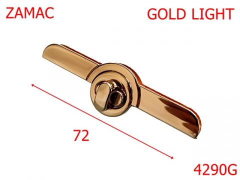 Inchizatoare poseta margine capac 72 mm zamac gold 4290G de la Metalo Plast Niculae & Co S.n.c.