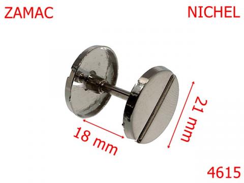 Galtera plata 15 mm zamac nichel 11A2 4615 de la Metalo Plast Niculae & Co S.n.c.