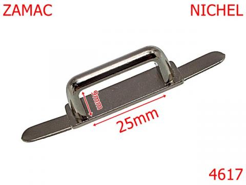 Sustinator fixat in baza 25 mm zamac nichel 4617 de la Metalo Plast Niculae & Co S.n.c.