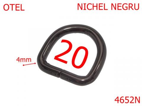 Inel D marochinarie pentru genti si posete 4652N de la Metalo Plast Niculae & Co S.n.c.