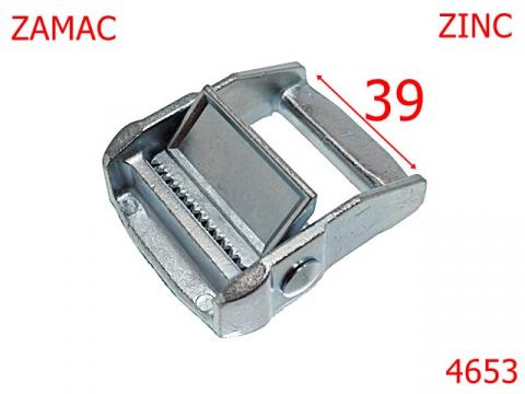 Catarama pentru blocaj chinga 39 mm zamac nichel 4653 de la Metalo Plast Niculae & Co S.n.c.
