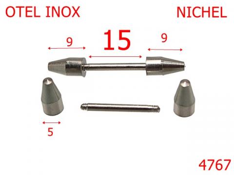 Piercing inoxidabil pentru marochinarie 4767 de la Metalo Plast Niculae & Co S.n.c.
