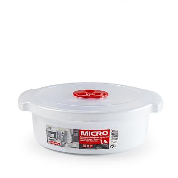 Recipient cuptor microunde rotund - 1,5 l de la Plasma Trade Srl (happymax.ro)