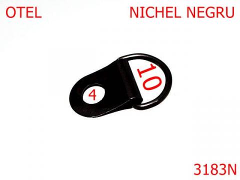 Inel Rambo 10 mm nichel negru 15A3 3183N de la Metalo Plast Niculae & Co S.n.c.