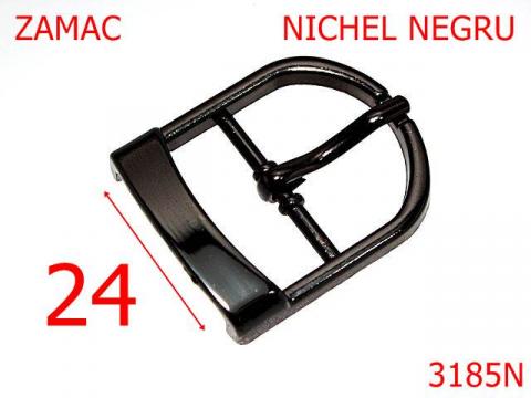 Catarama poseta 24 mm nichel negru 7A6 6B6 3185N de la Metalo Plast Niculae & Co S.n.c.