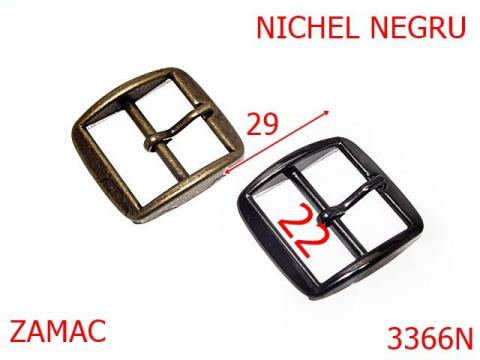 Catarama poseta 22 mm nichel negru 7A8 6A1 3366N de la Metalo Plast Niculae & Co S.n.c.