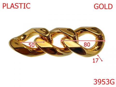 Lant plastic 80 mm 17 gold 3953G/ZA de la Metalo Plast Niculae & Co S.n.c.