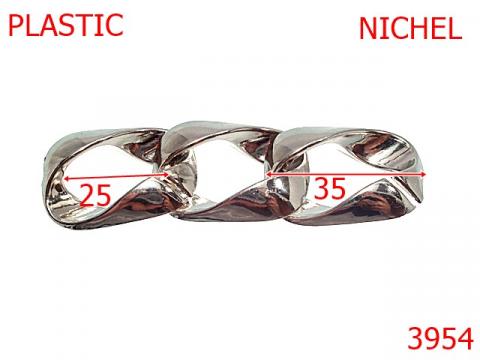 Lant plastic 35 mm nichel 3954/ZA de la Metalo Plast Niculae & Co S.n.c.
