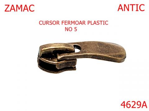 Cursor cu blocaj pentru fermoar plastic 4629A de la Metalo Plast Niculae & Co S.n.c.
