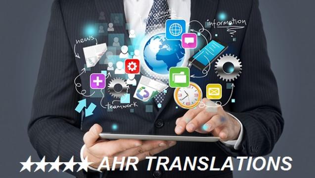 Servicii de traduceri AHR - Romania online de la Agentia Nationala AHR Traduceri