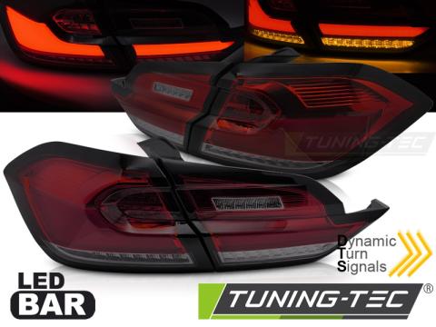 Stopuri LED rosu fumuriu Ford Fiesta MK8 17-21 Hatchback de la Kit Xenon Tuning Srl