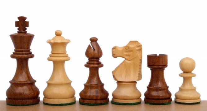 Piese de sah din lemn Staunton 6 - French de la Chess Events Srl