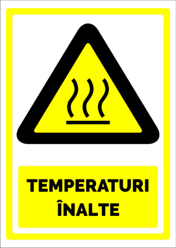 Semn pentru temperaturi inalte de la Prevenirea Pentru Siguranta Ta G.i. Srl