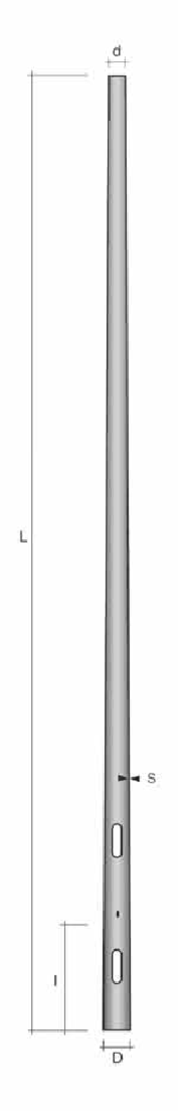 Stalp conic ingropat h=3.5m de la Metalsafe Lighting Srl