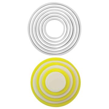 Set 6 forme - cutter cerc, decupatoare rotunde, cercuri PME