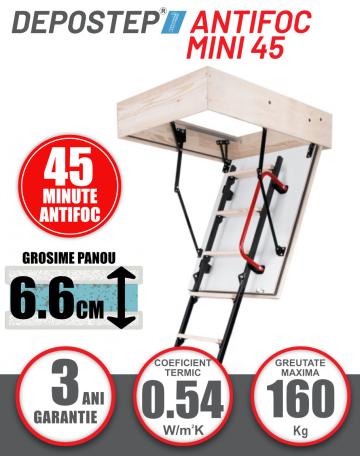 Scara pod metalica Depostep Antifoc Mini 45 H265