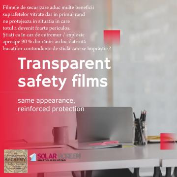 Film securizare geam Safe 4C de la Alchemy S.R.L.