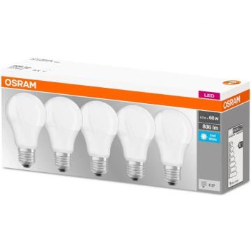 Becuri LED Osram Base Classic A, E27, 8.5W (60W), 5buc.