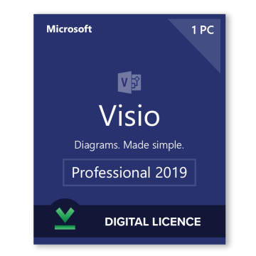 Licenta Microsoft Visio Professional 2019 Digital de la Digital Content Distribution LTD