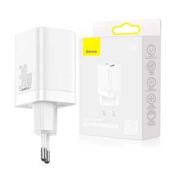 Incarcator Baseus Pro, USB Type C, 30W, (CCSUPP-E02), alb de la Rphone Quality Srl