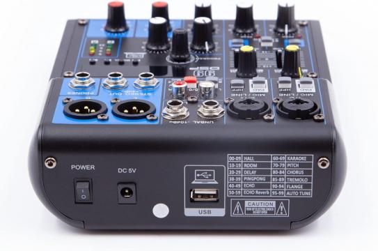 Mixer audio profesional pasiv cu 4 canale si DSP 99 de la Www.oferteshop.ro - Cadouri Online