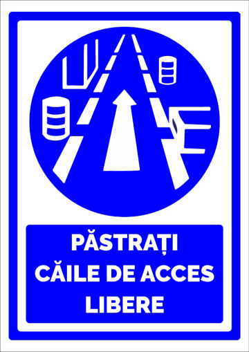 Indicator pastrati caile de acces libere