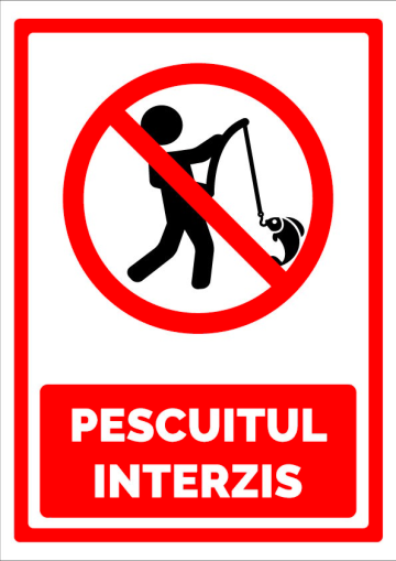 Indicator pentru pescuitul interzis