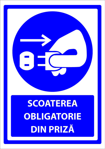 Indicator scoaterea obligatorie din priza