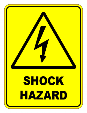 Semn Sign shock hazard