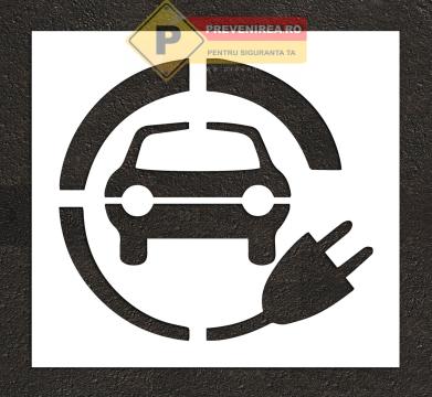 Sablon pentru autovehicul electric