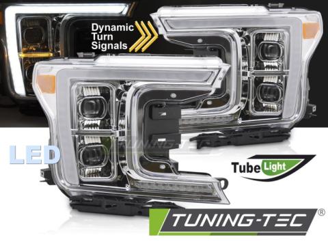 Faruri Full LED Headlights crom Ford F150 MK13 17-20